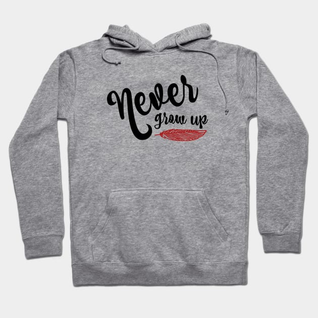 Never Grow Up Hoodie by StarsHollowMercantile